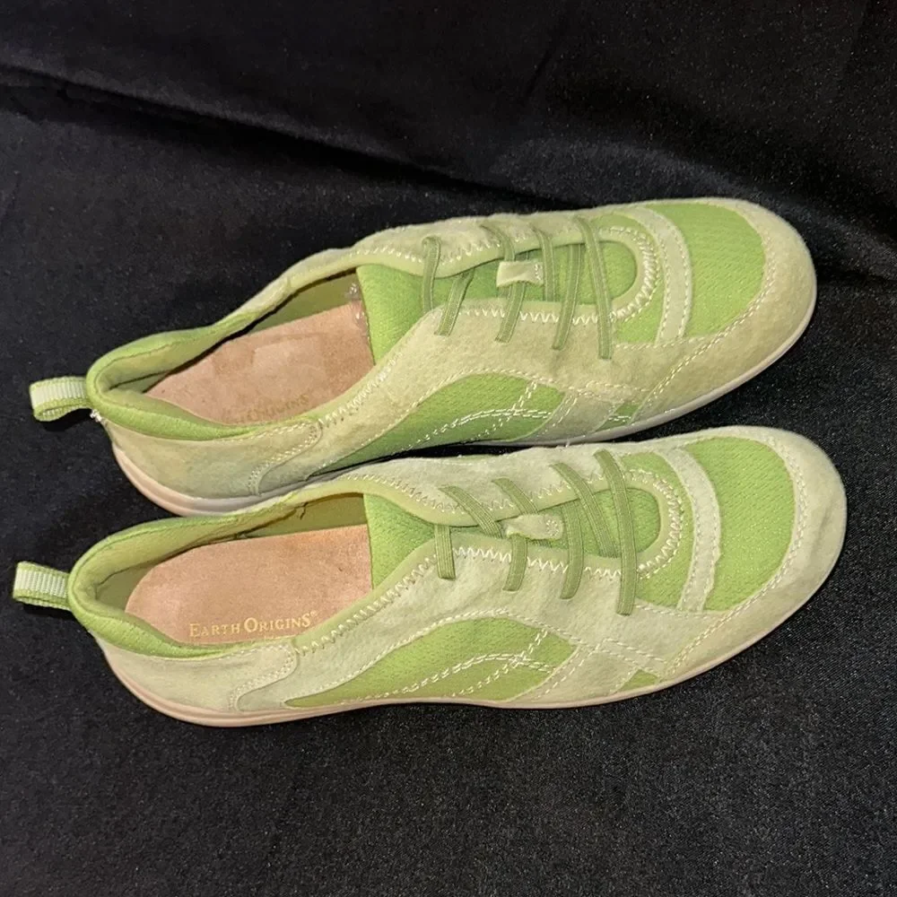 Earth Origins by Earth Women's Green Suede Casual Sneakers Size 11